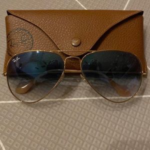 Ray Ban Gradient Aviators- great condition